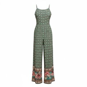 FARM Rio Honolulu Floral Border Wide Leg Jumpsuit
